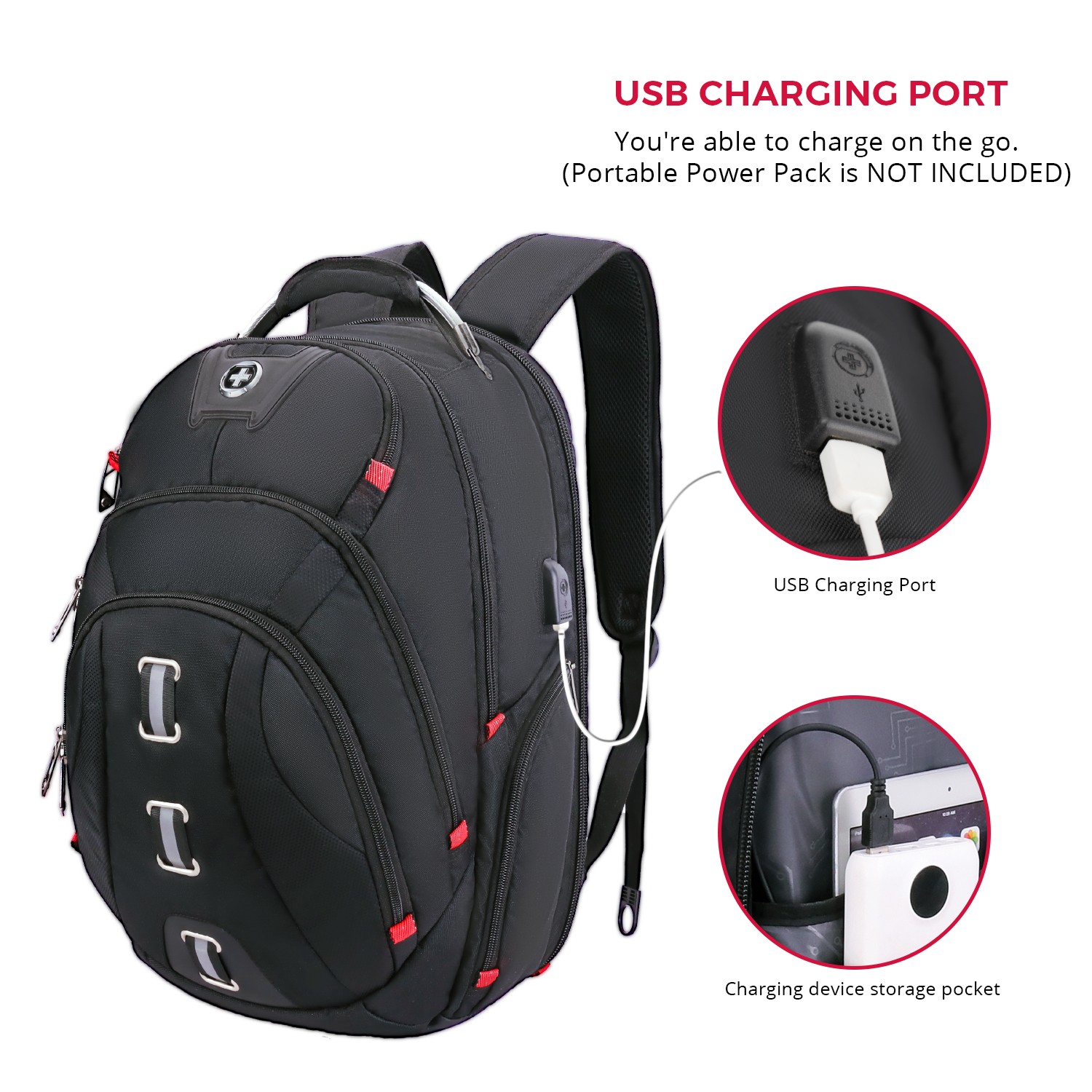 Swissdigital Business Pixel Backpack Black