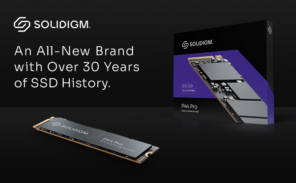 Solidigm P44 Pro 512GB 3D TLC NAND PCIe Gen 4 x4 NVMe M.2 Internal
