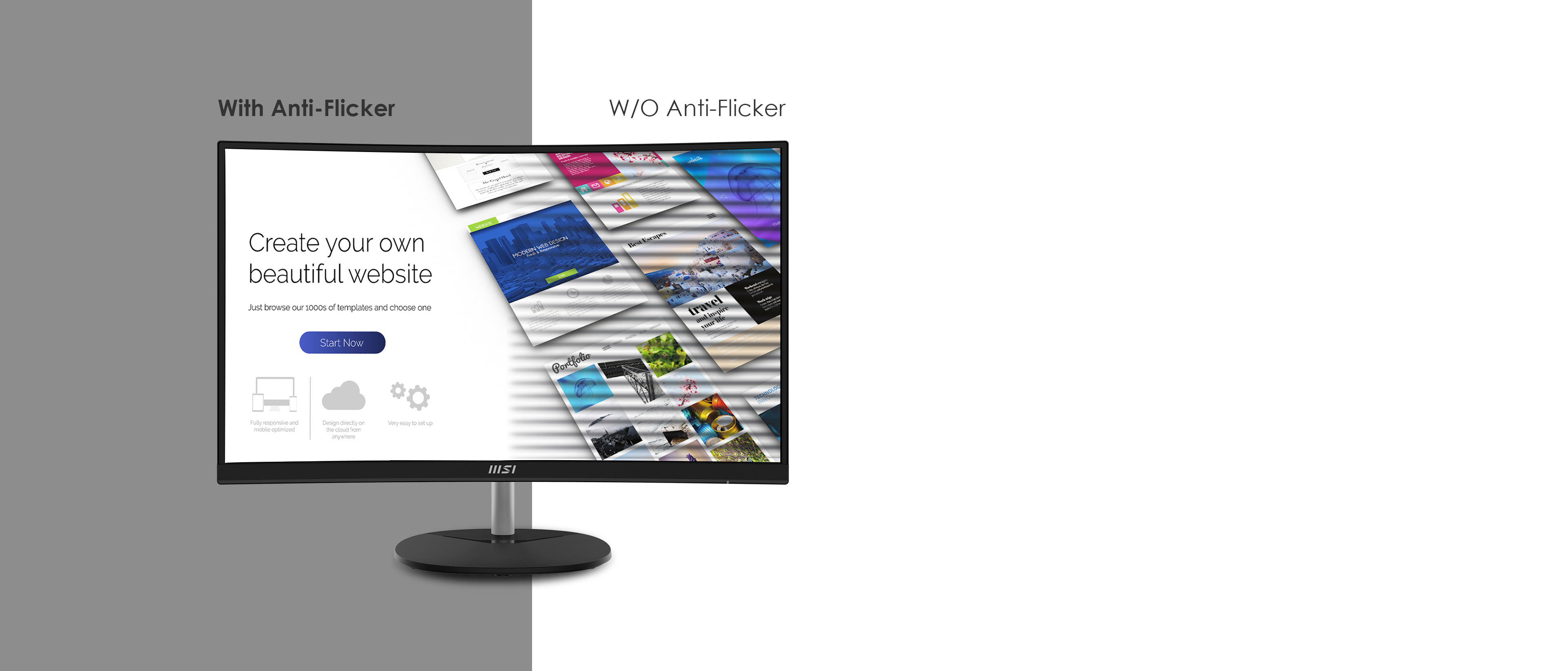 MSI Pro MP271CA 27in Class Full HD Curved Screen LCD Monitor 16