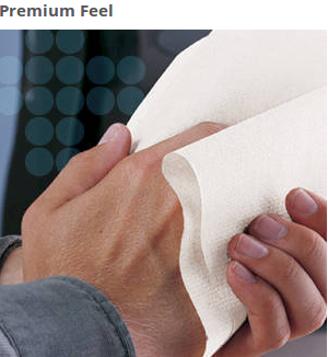  These Kleenex Premiere Center Pull Bulk Paper Towels have a really soft feel – like a cloth hand towel. Your restroom guests will appreciate the upgrade! 