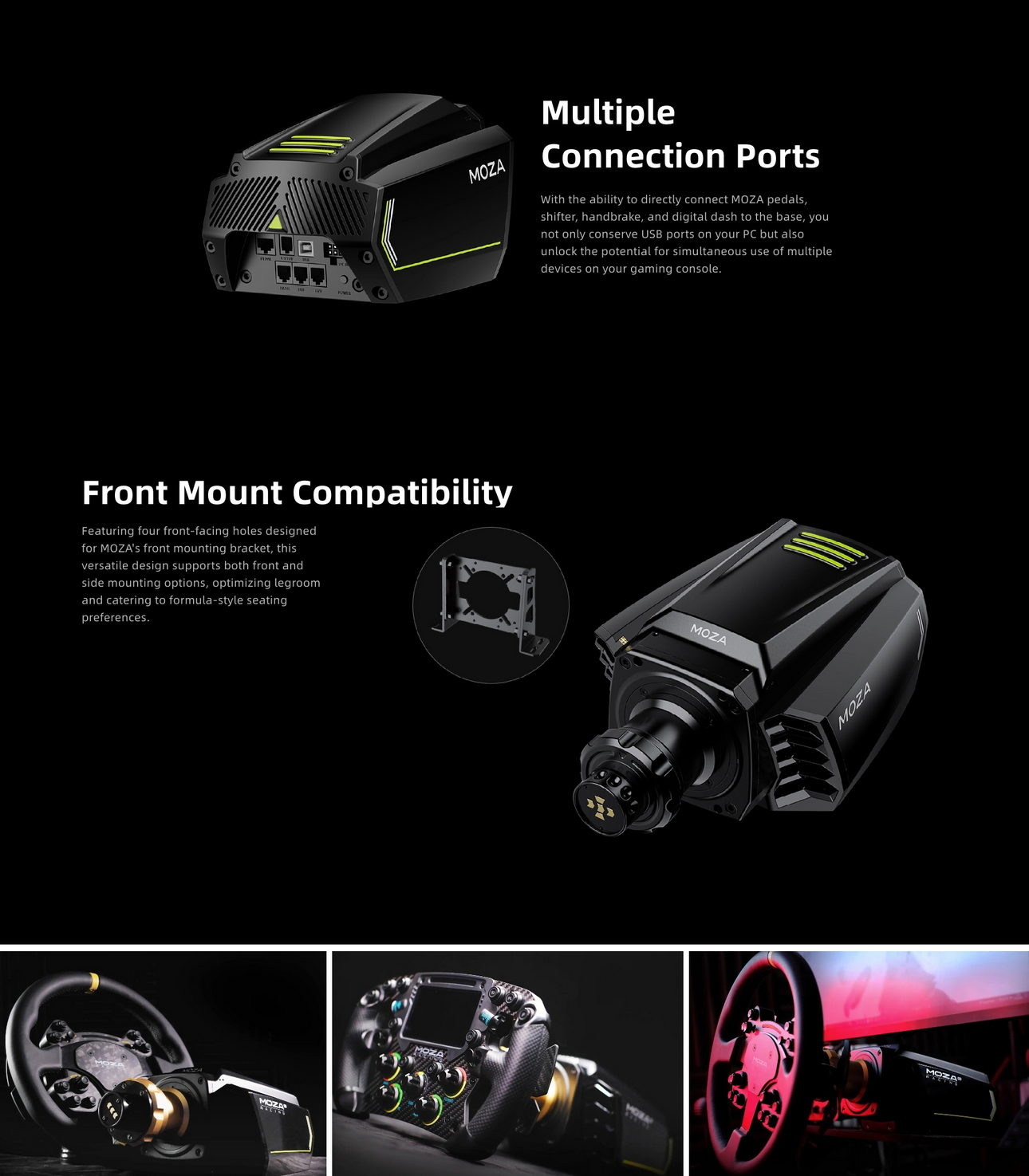 Moza Racing R21 Wheel Base - Thumbnail 5
