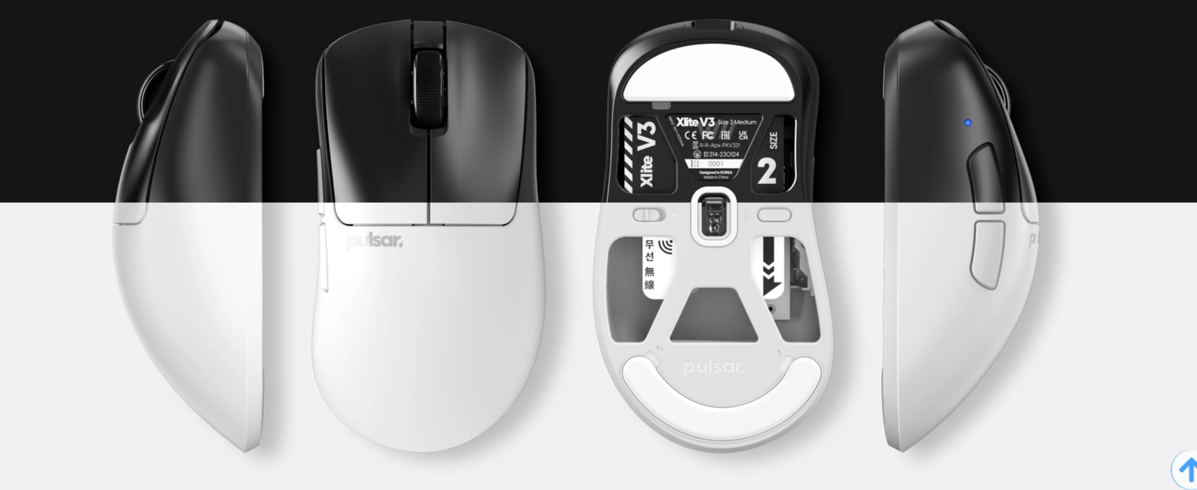 pulsar Xlite V3 Wireless Medium Gaming Mouse - Black - Micro Center