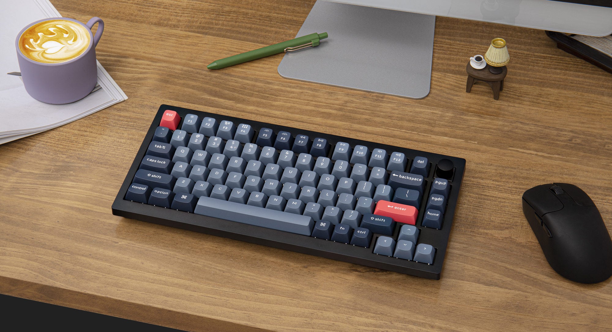 Keychron V1 Max Swappable RGB Backlight Wireless Keyboard; Gateron