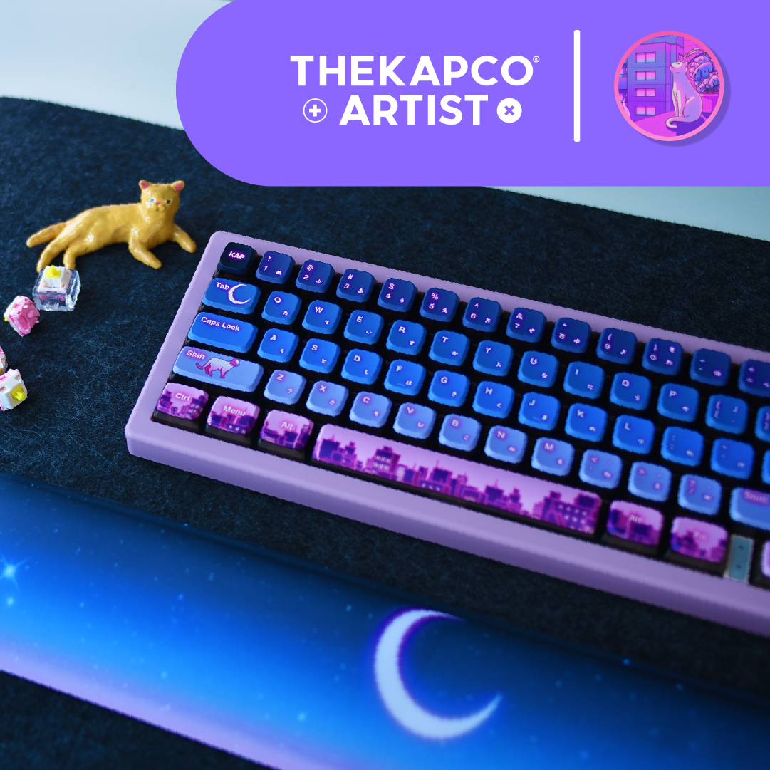 The KapCo Night in the Neko City Deskmat XXL - Micro Center