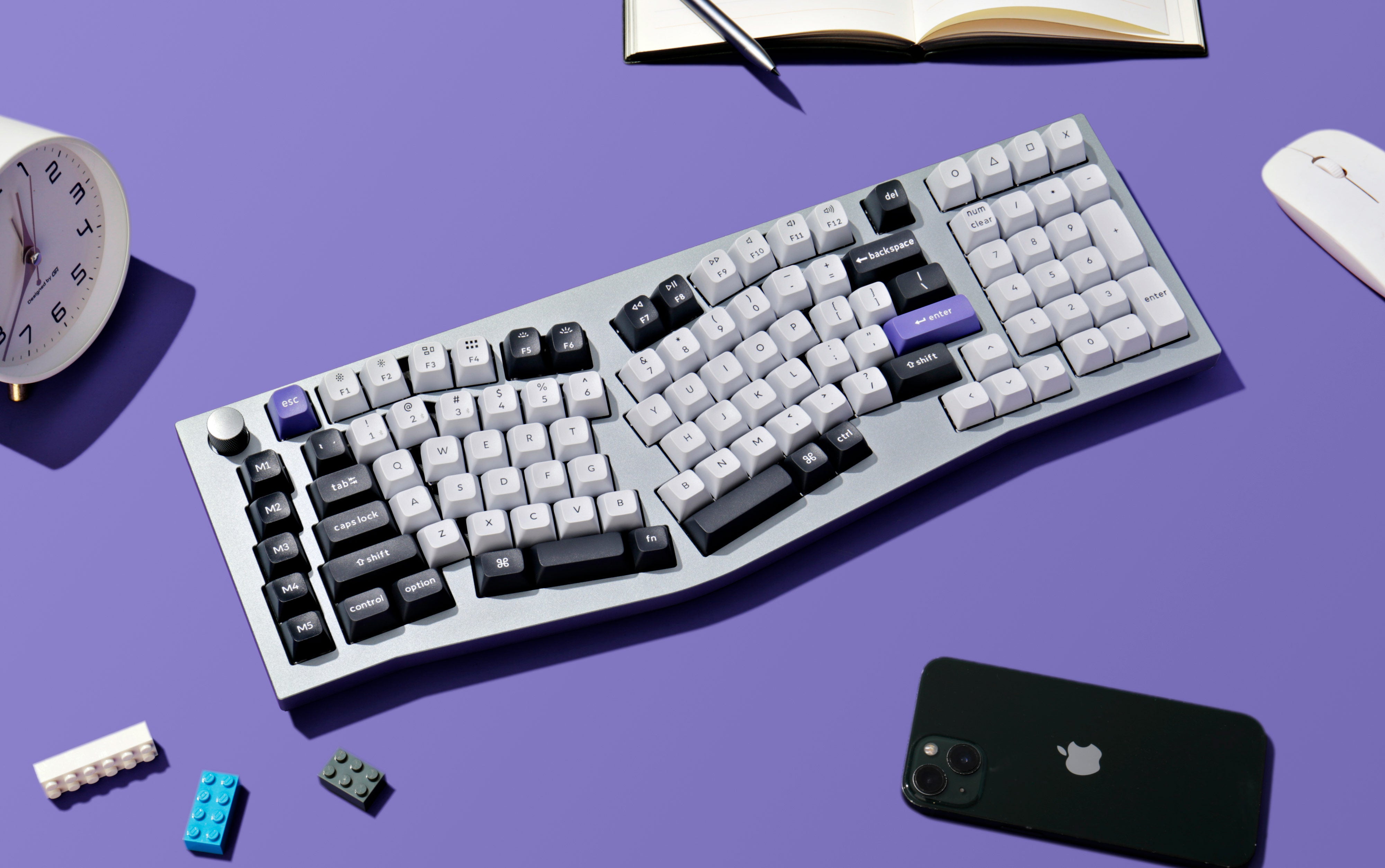 Keychron Q13 Pro (Alice Layout) QMK/VIA Wireless Ergonomic
