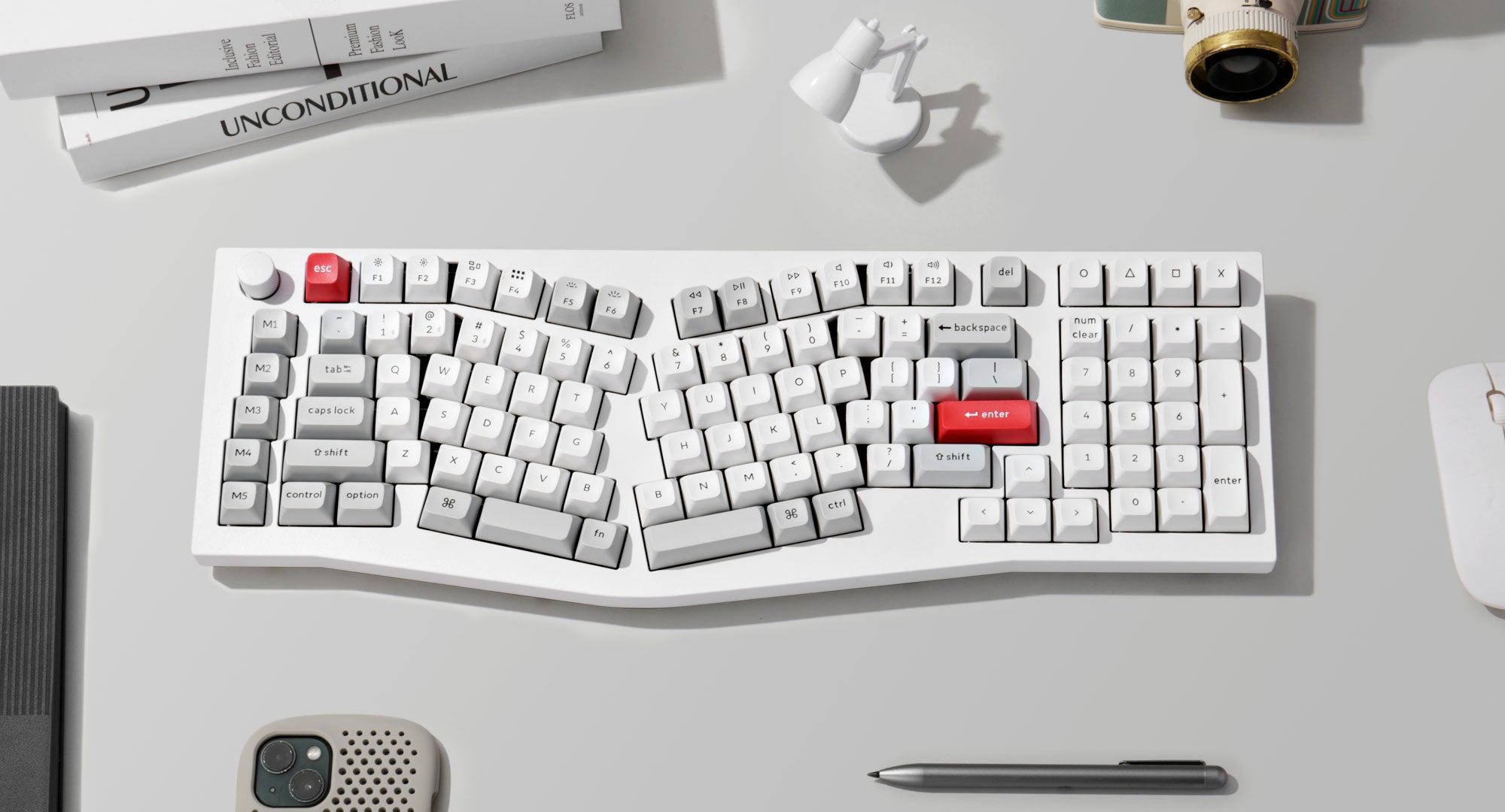 Keychron Q13 Pro (Alice Layout) QMK/VIA Wireless Ergonomic