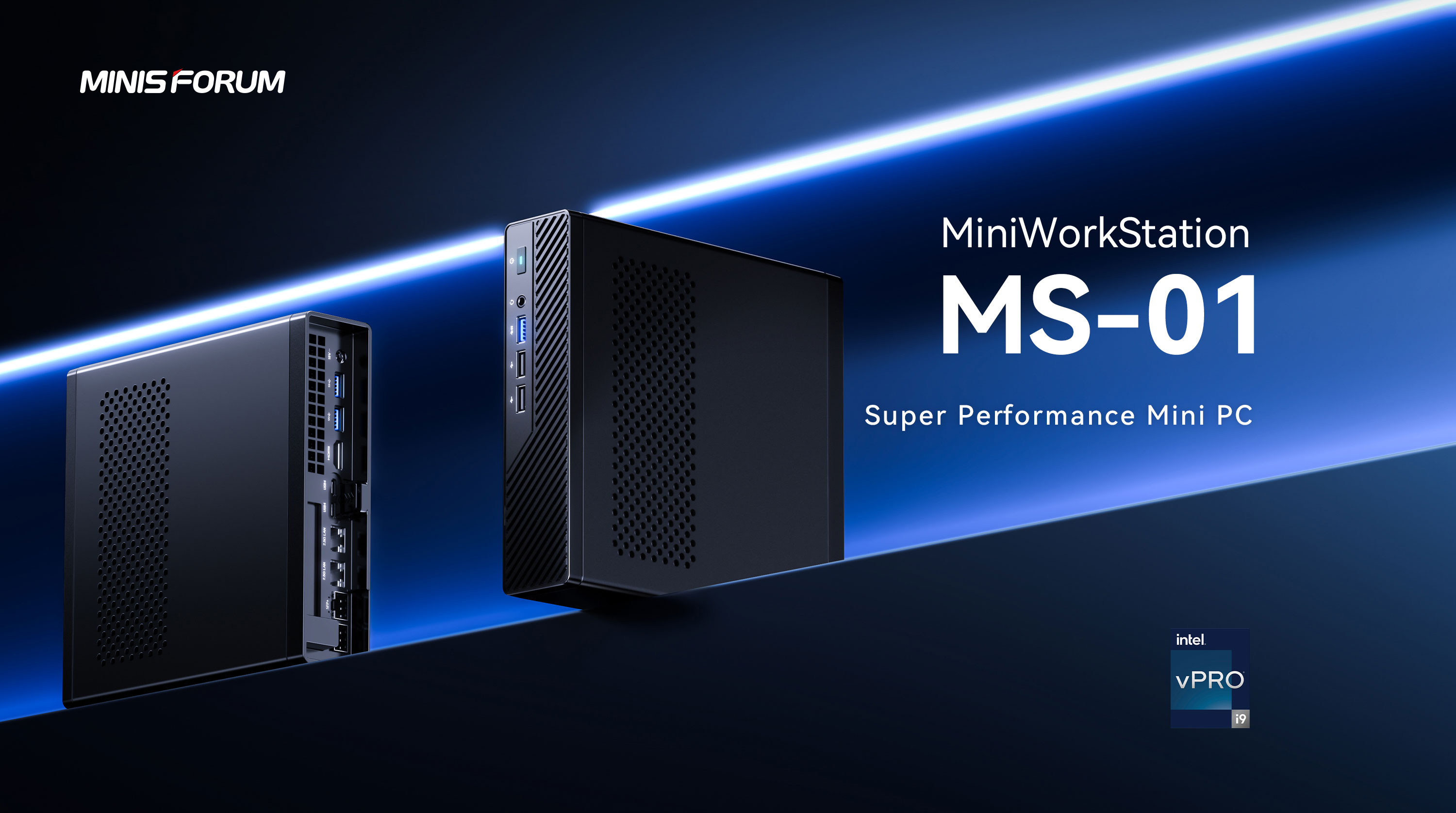 Minisforum MS-01-S1390 MFF Workstation Mini PC; Intel Core i9 13th