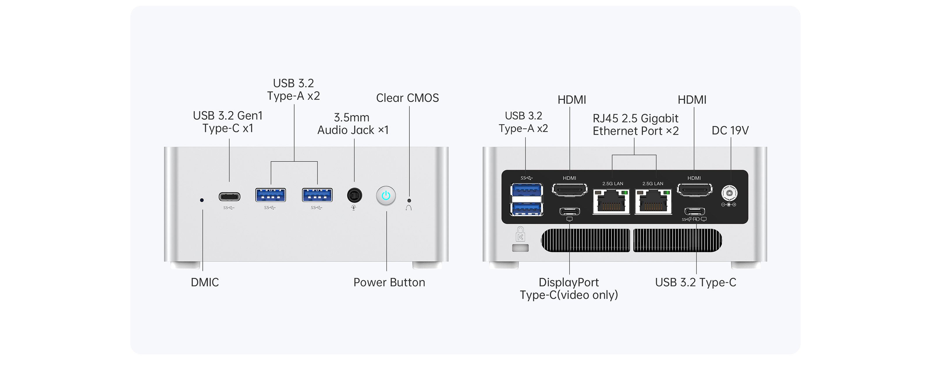 Minisforum NAB9 MFF Mini Barebone Kit; Intel Core i9-12900HK 1.8 
