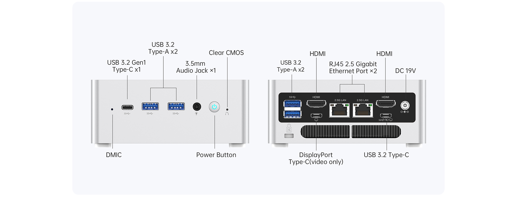 Minisforum NAB7 MFF Mini Barebone Kit; Intel Core i7-12700H 2.3GHz