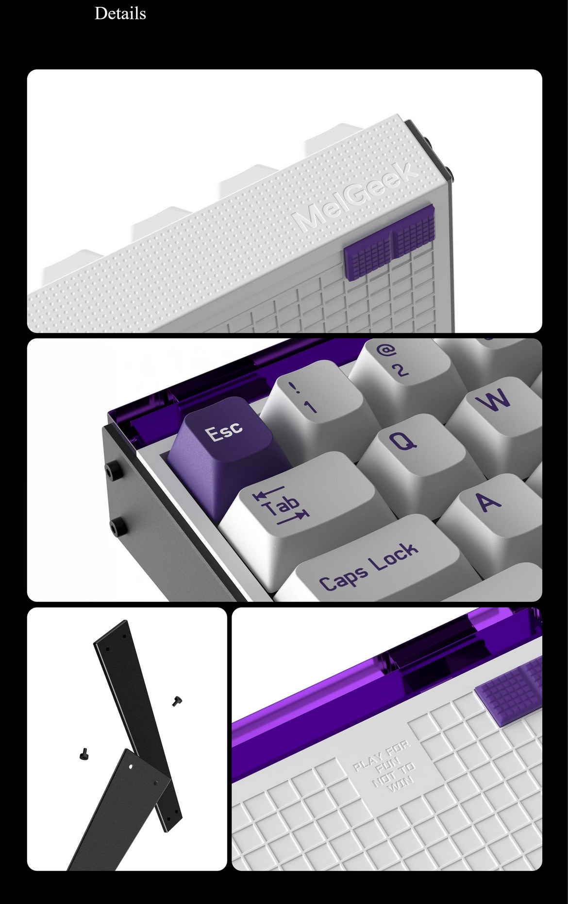 MelGeek MADE68 Wired Mechanical Keyboard; Magnetic Switch - Micro