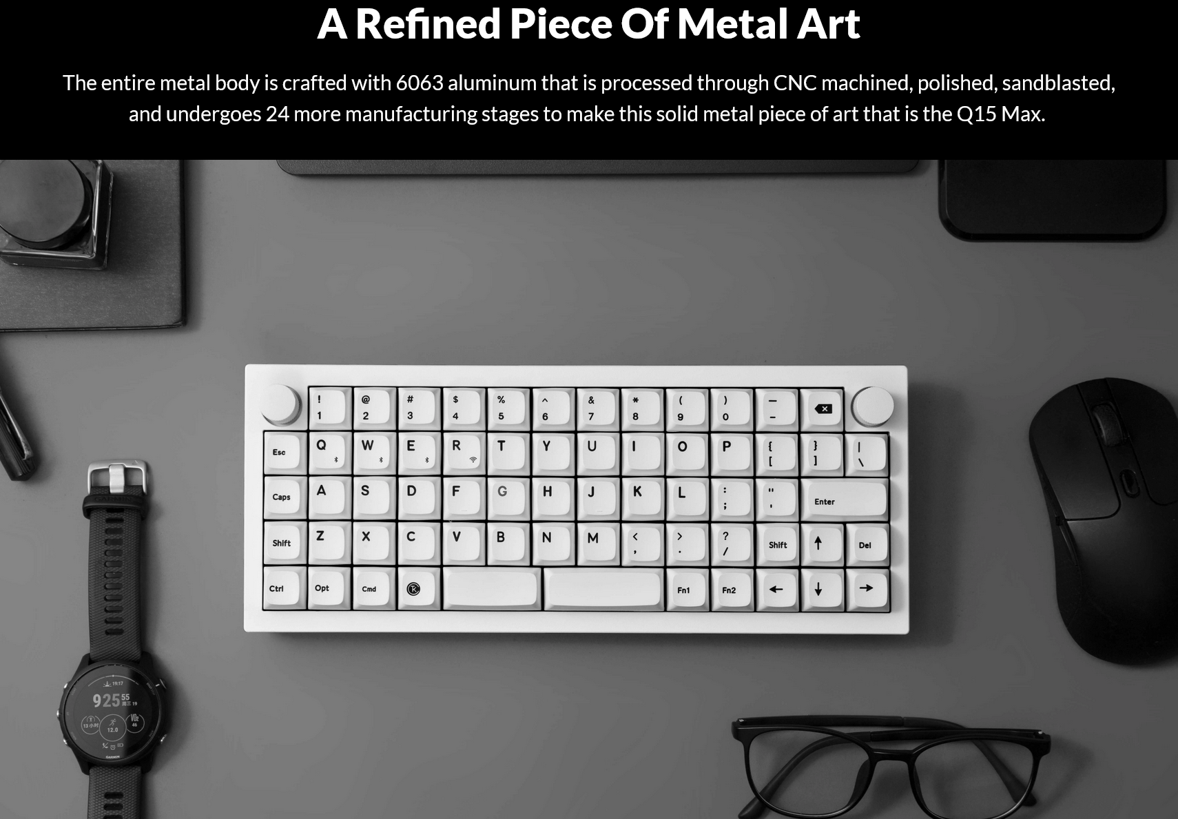 Keychron Q15 Max Swappable Wireless RGB Mechanical Keyboard