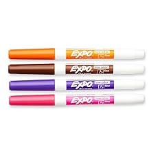 Expo Dry Erase Marker Set, Chisel Tip, Assorted Colors PK12 Low