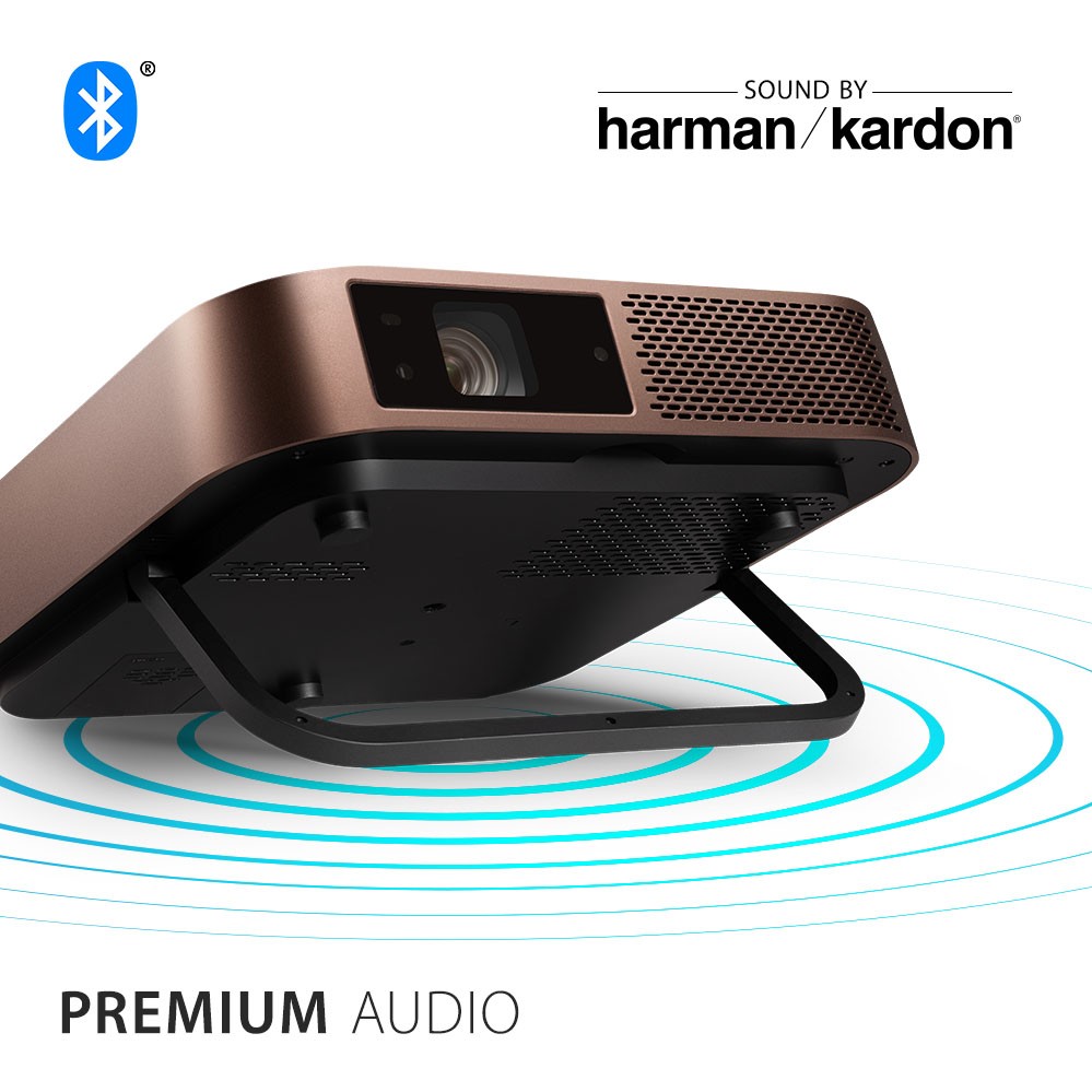 NeweggBusiness - ViewSonic M2 Portable Smart 1080p Mini Projector with Auto  Focus Harman Kardon Bluetooth Speakers USB Type C 125% Rec. 709 HDR