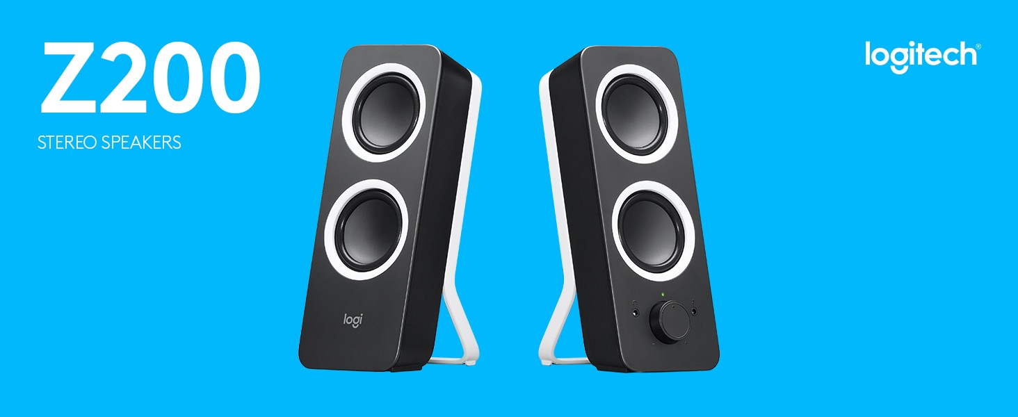 Logitech Z200 Multimedia Speaker System, 10W Peak Power, 2.0
