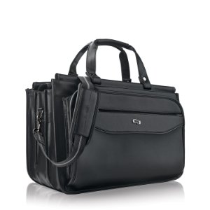 <br></br></br> Solo Classic 15.6 inch Triple Compartment Briefcase 