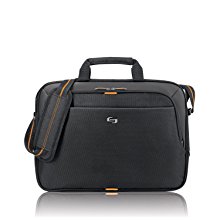 <b>   Solo Urban 15.6 inches Slim Brief </b></br>  

 This slim brief holds a laptop up to 15.6 inches and is designed for the dual device professional. Padded carry handles, an adjustable shoulder strap and rear Ride Along strap (to consolidate with your roller bag) make this an awesome option when you're on the go. 
