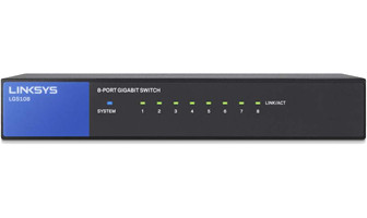 LINKSYS LGS108 8-PORT BUSINESS DESKTOP GIGABIT SWITCH
