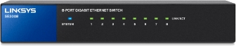 LINKSYS SE3008 8-PORT GIGABIT ETHERNET SWITCH
