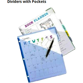 Keep loose papers easily accessible with sturdy pockets that offer extra storage.