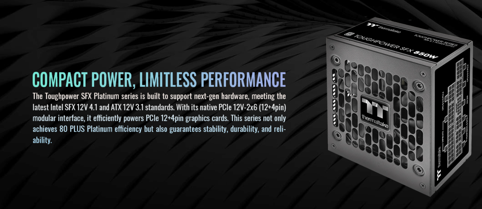 Theraltake Toughpower SFX 850W 80Plus Platinu ATX 3.1 Fuente De
