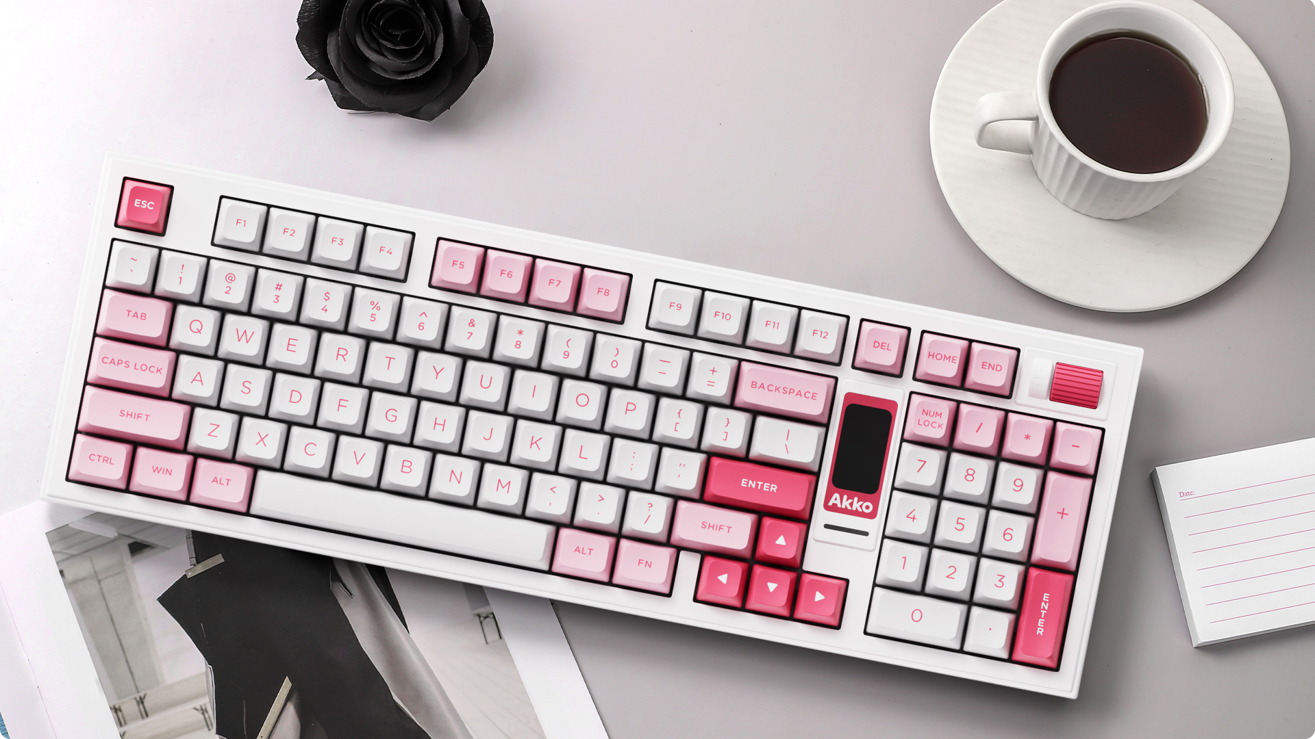 Akko Prunus Lannesiana 5098B Wireless Mechanical Keyboard - Pink