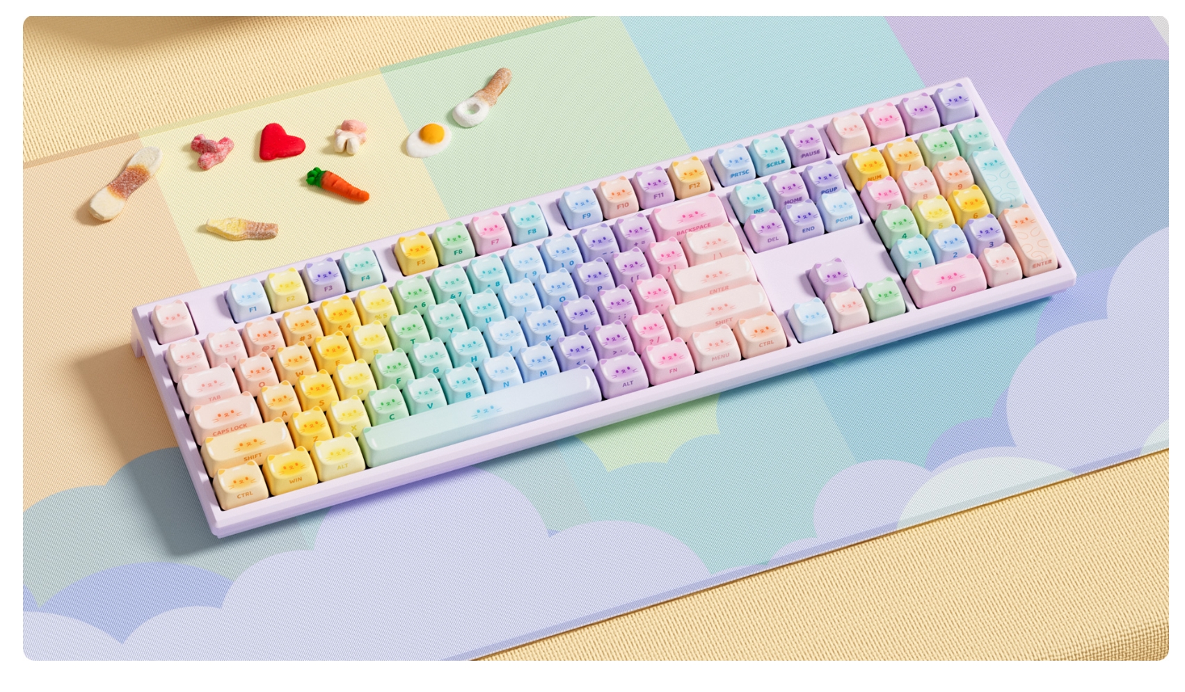 Akko x MonsGeek Colorful Cats Keyboard - Micro Center