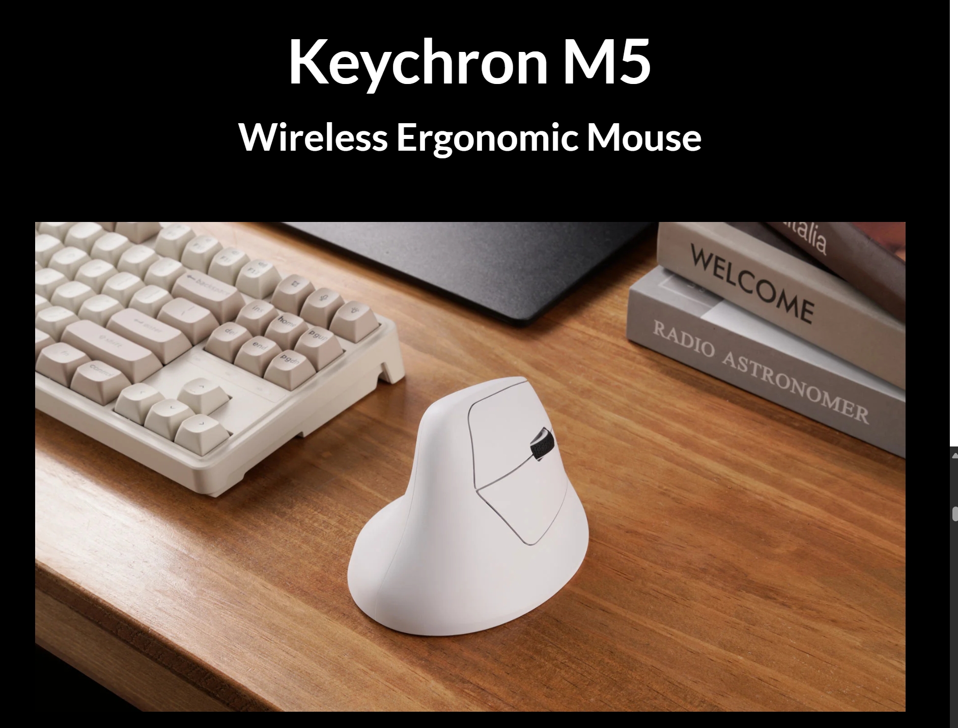 Keychron M5 8K ワイヤレス・エルゴノミックゲーミングマウス Amazon