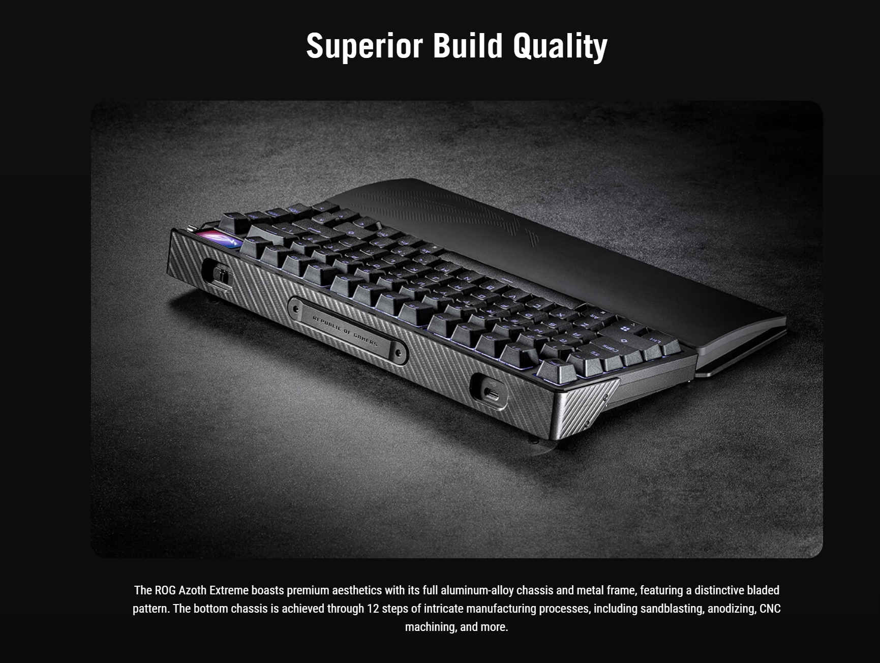 ASUS ROG Azoth Extreme Wireless Mechanical Gaming Keyboard – 75