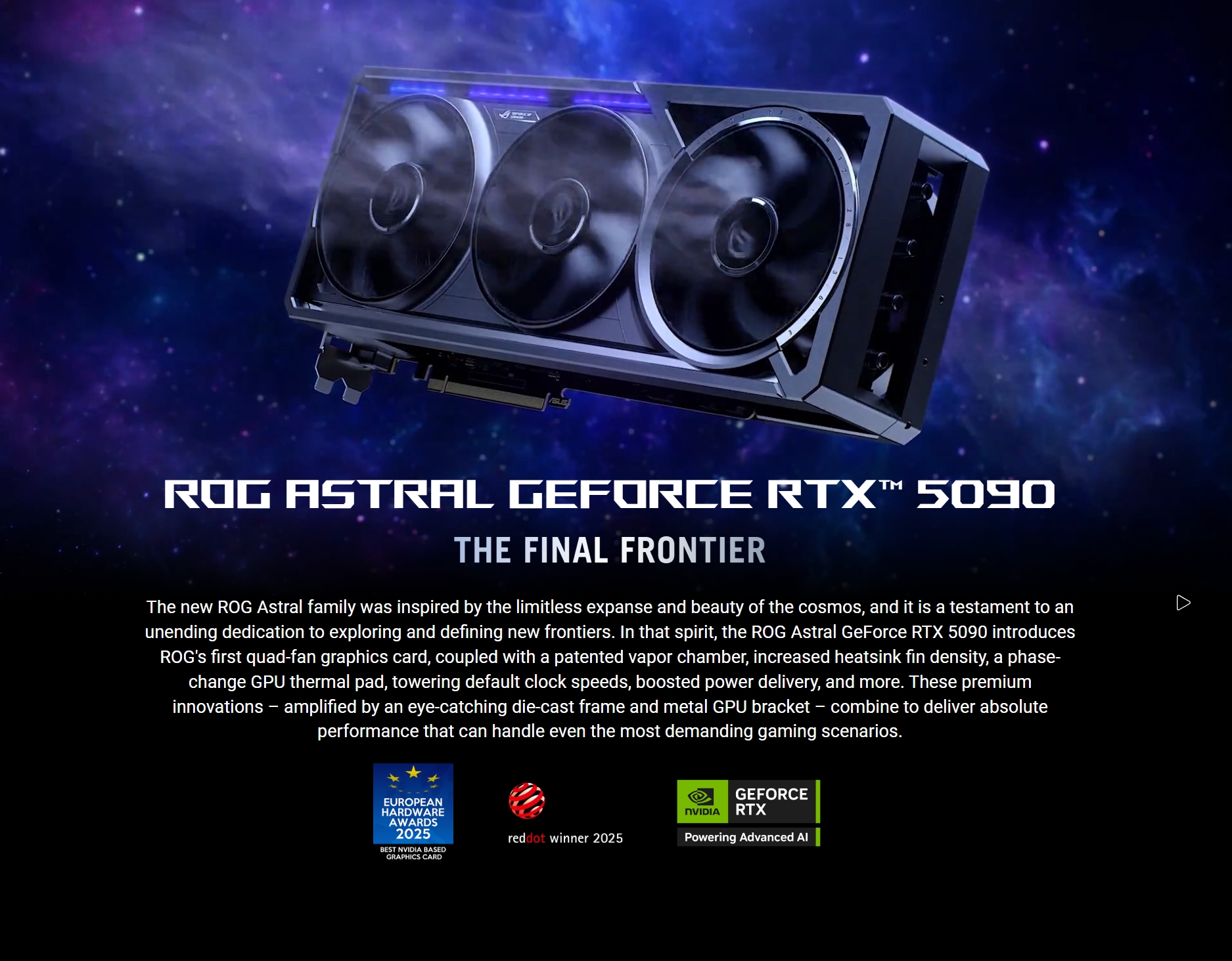 Open Box: ASUS ROG Astral GeForce RTX 5090 32GB GDDR7 OC Edition