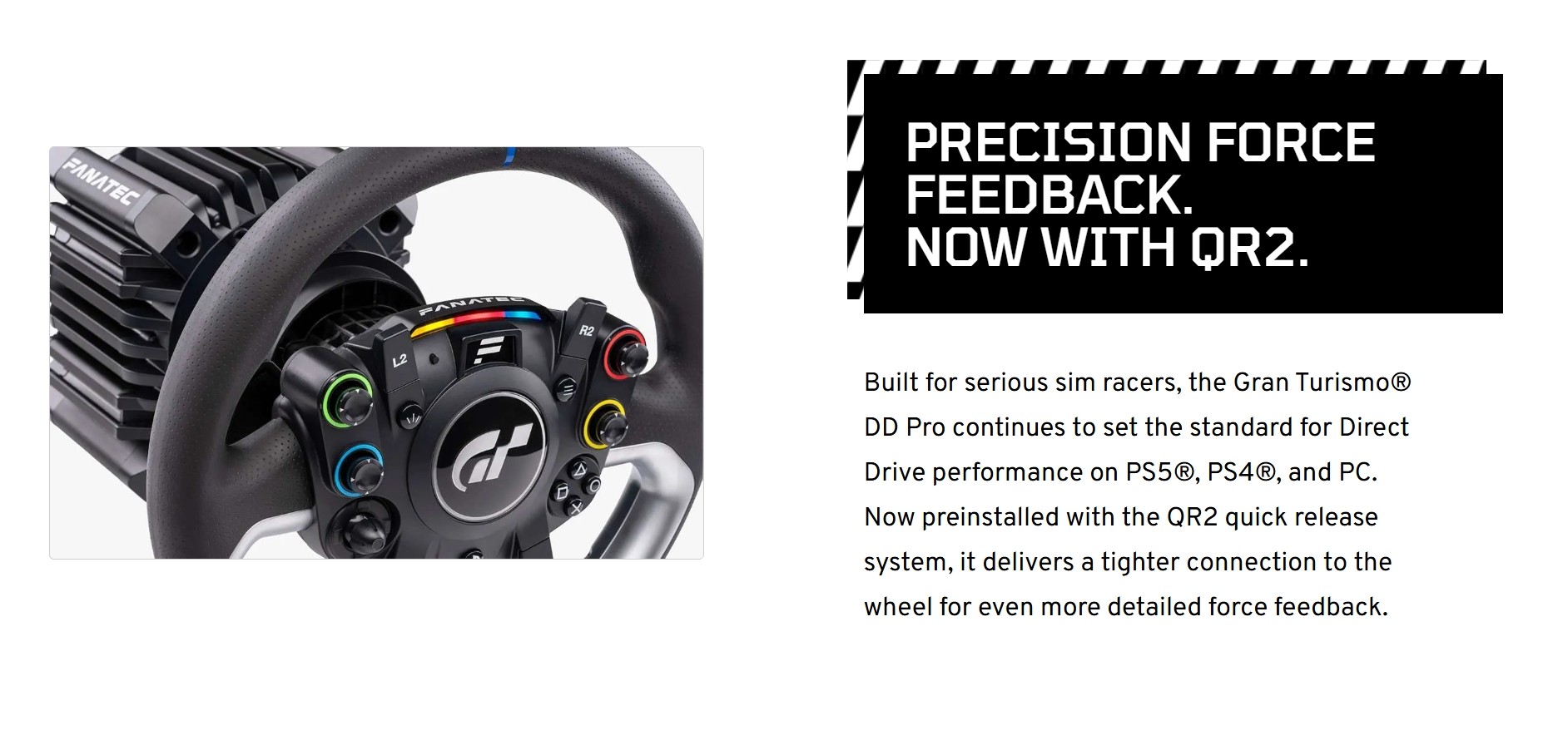 Fanatec Gran Turismo DD Pro QR2 - Micro Center