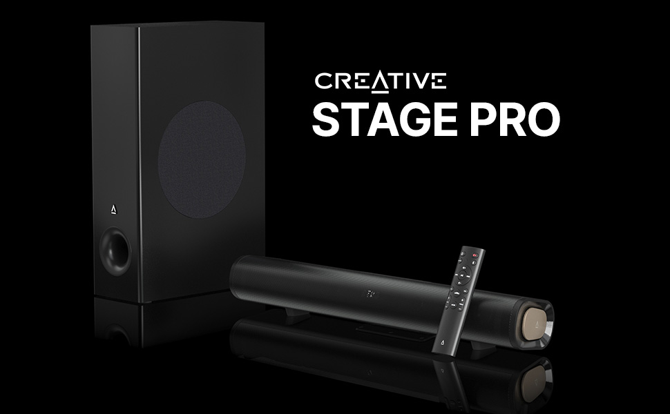 Creative Labs Stage Pro 2.1 Soundbar and Subwoofer - Micro Center