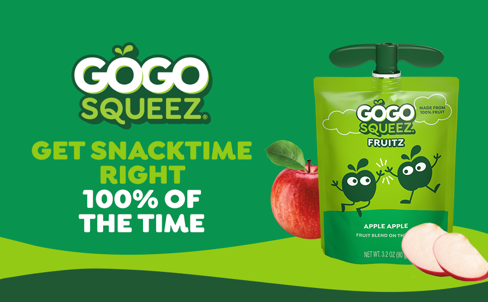 GoGo squeeZ Toy Story 5 No Sugar Added Apple Cinnamon Applesauce