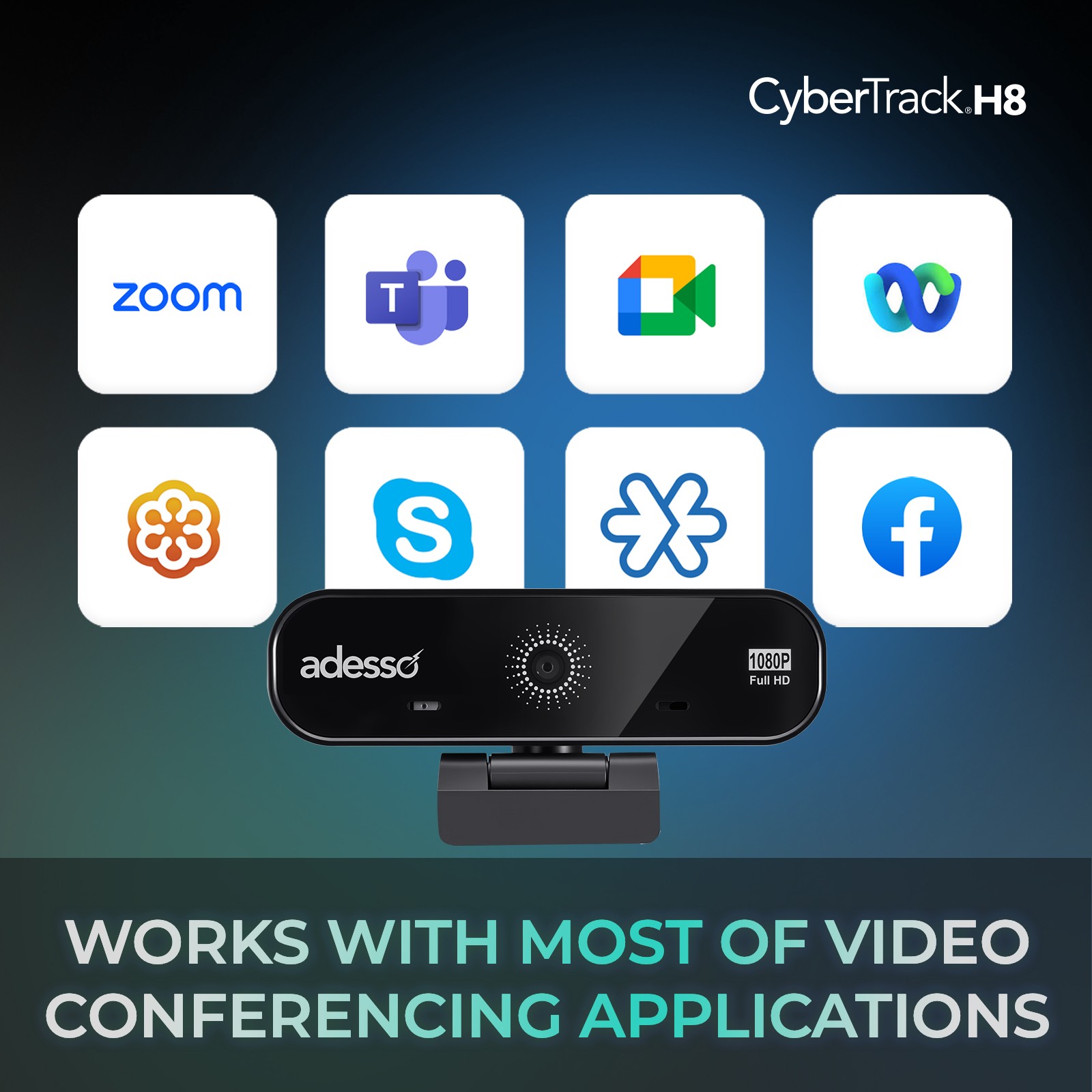  Works With Most Business Video Conferencing Applications