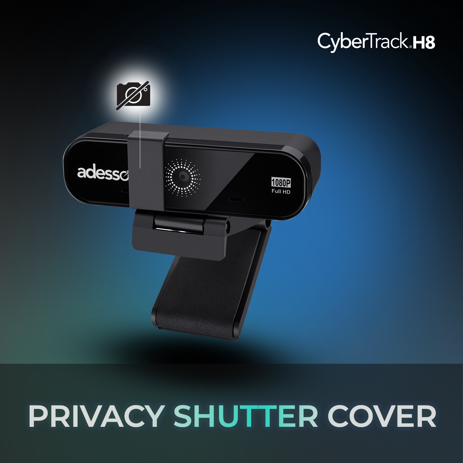 Privacy Shutter & Tripod-Ready Clip