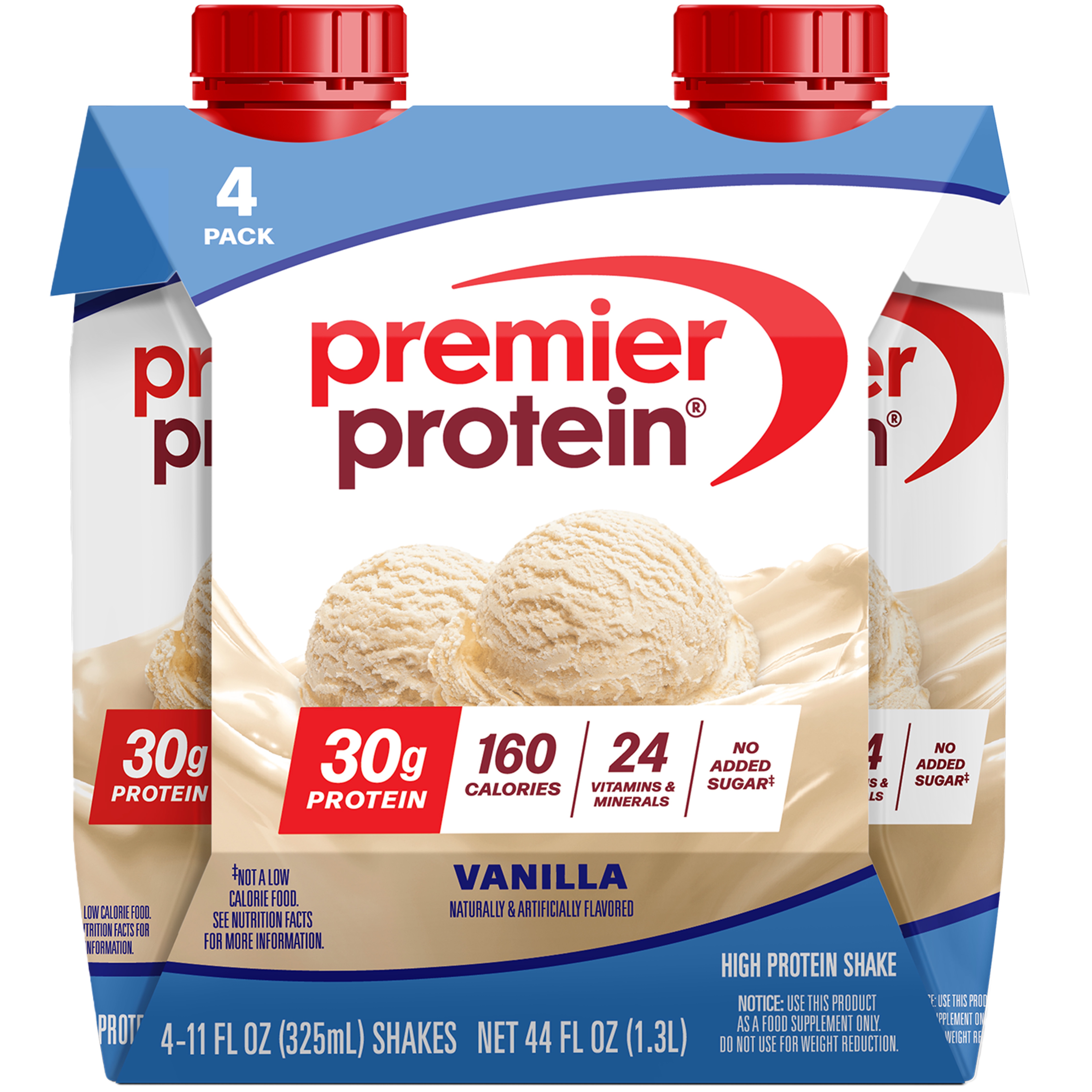 Premier Protein Vanilla High Protein Shake, 11 fl oz, 4 count 