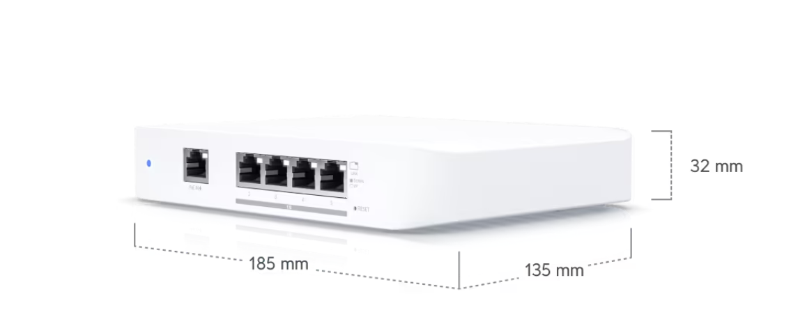 Ubiquiti Flex 10 GbE, Compact 5-port Layer 2 Switch (USW-Flex-XG
