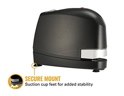 <p><b>Secure Mount</b></p><p>Designed for frequent, high-volume use, the electric stapler has suction cup feet to ensure it is planted firmly on the desktop for rapid stapling without any disruptions.</p>