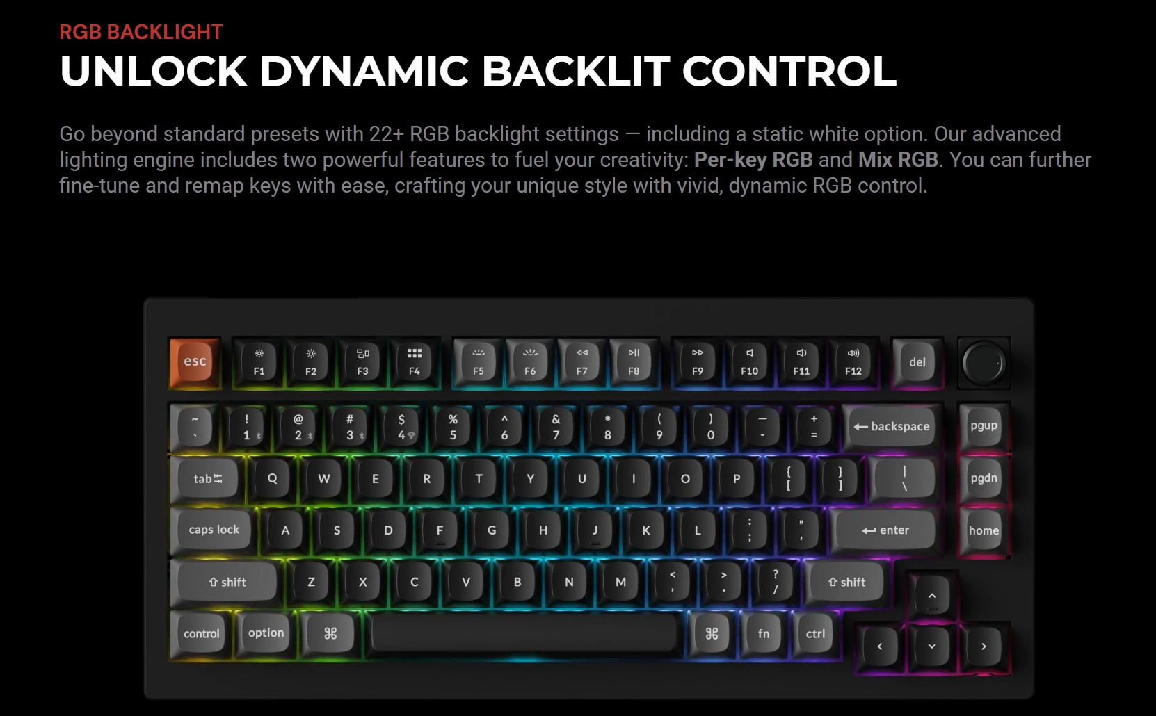 Keychron V1 Ultra 8K Wireless Mechanical Keyboard, Brown Silk POM