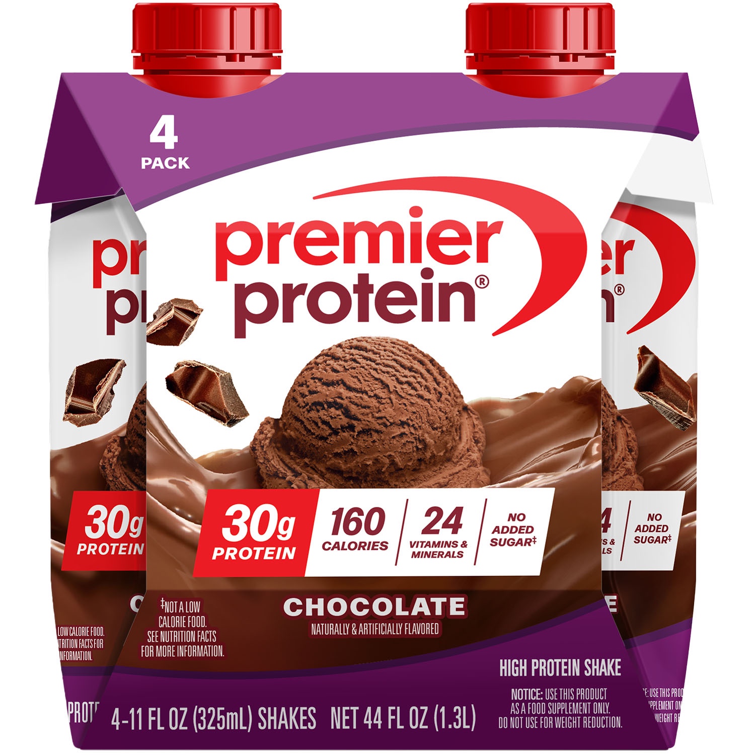 Premier Protein Chocolate High Protein Shake, 11 fl oz, 4 count 