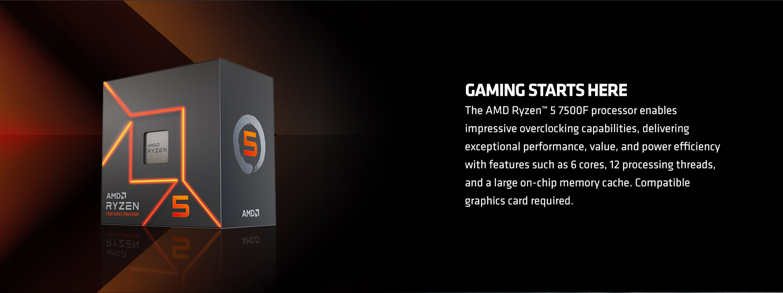 AMD Ryzen 5 7500F - Ryzen 5 7000 Series Zen 4 6-Core 3.7 GHz