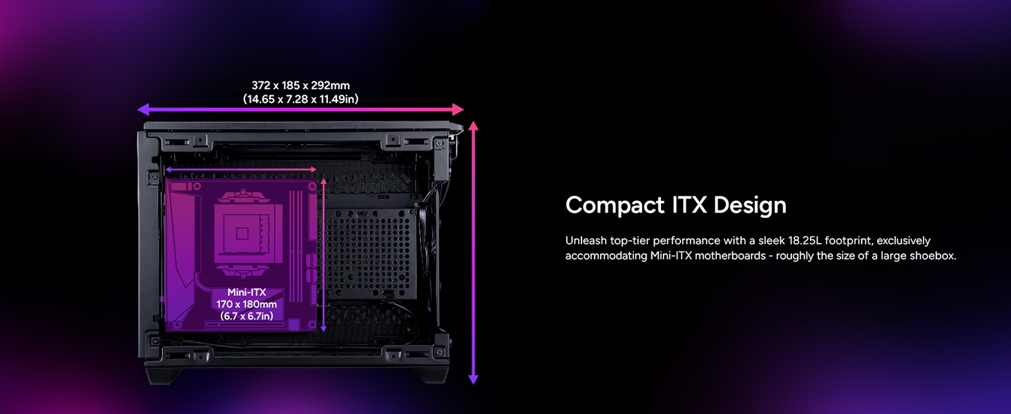 Cooler Master NR200PV3-KWNN-S00 MasterBox NR200P V3 - Mini-ITX