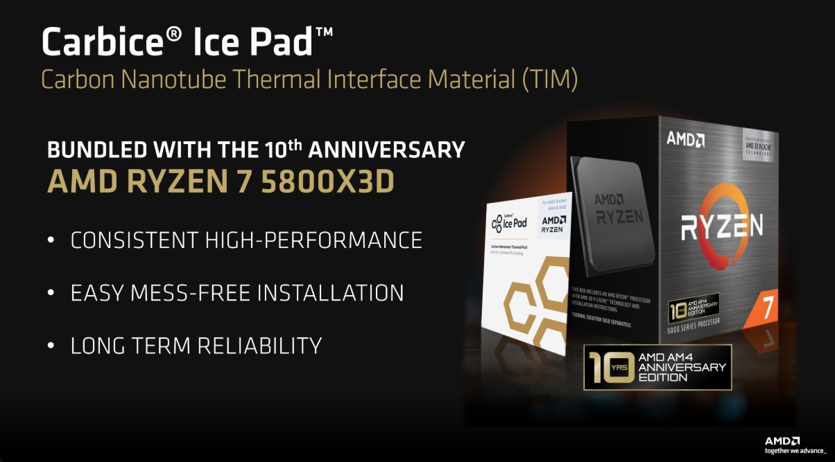 AMD Ryzen 7 5800X3D 10th Anniversary Edition - Ryzen 7 5000 Series