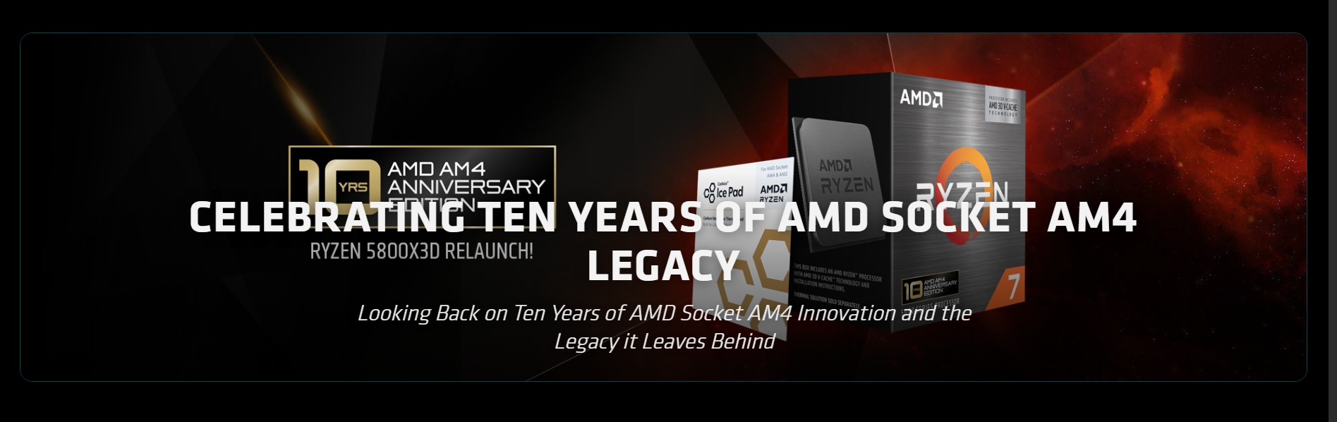 AMD Ryzen 7 5800X3D 10th Anniversary Edition 3.40 Ghz 8 Çekirdek