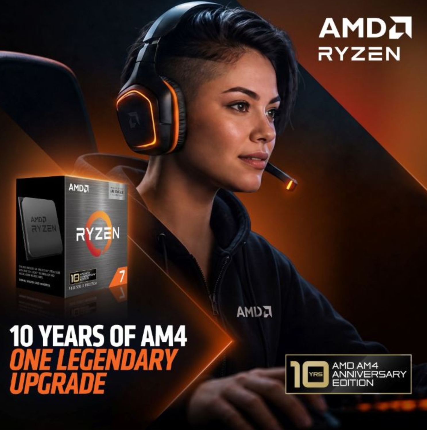 AMD Ryzen 7 5800X3D 10th Anniversary Edition - Ryzen 7 5000 Series