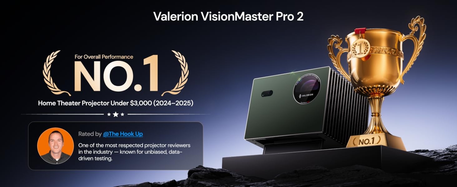 Valerion VisionMaster Pro2 NB 4K Triple Laser Projector Bundle