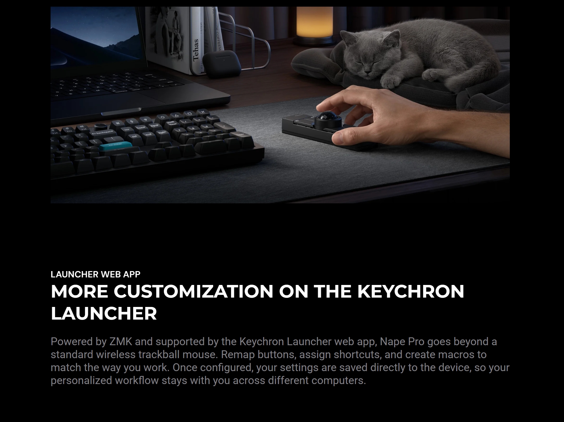 Keychron KEYCHRON NAPE PRO TB BK - Micro Center