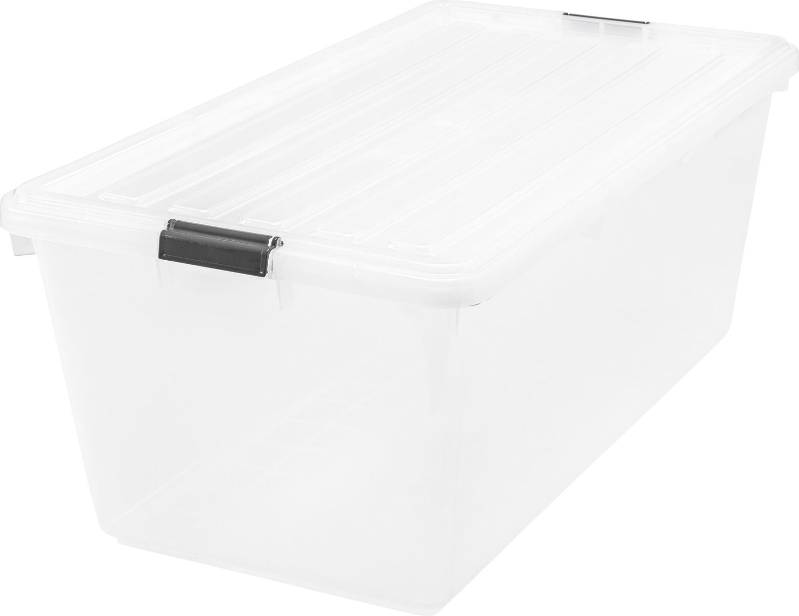 91 Quart Buckle Down Storage Box, Clear
