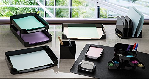 Transform your work space into a well-organized place of both peaceful organization and effective productivity with help from Officemate's full line of 2200 Series executive desk accessories.