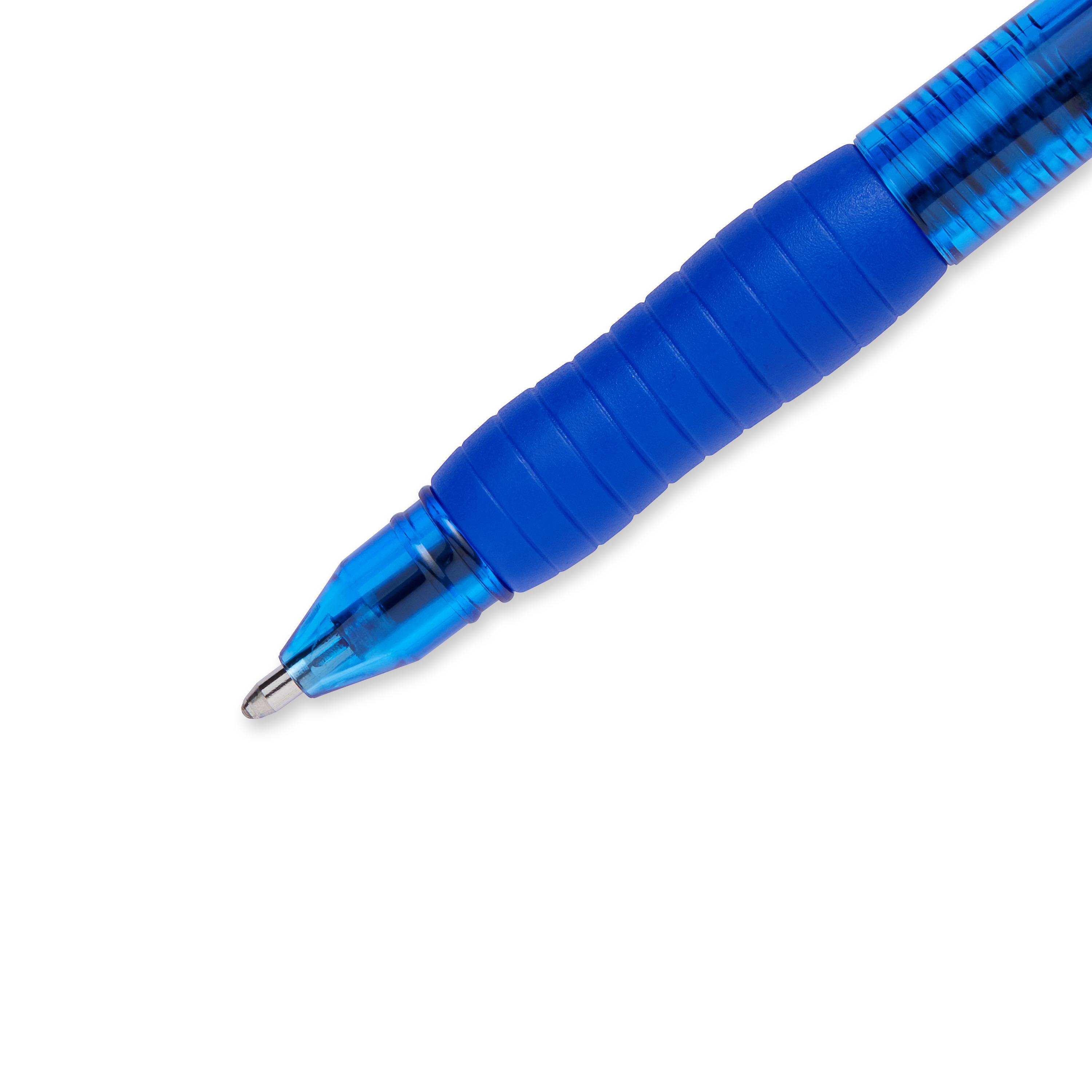 <b>  Rubberized Grip for Comfortable Writing     </b> </br>   Designed with soft cushioned grips, Paper Mate Profile Ballpoint Pens fit comfortably and securely in the hand for long periods of stress-free writing. A plastic clip lets you effortlessly fasten the pen to a notebook, binder, or pocket, while the translucent barrel lets you see how much ink is inside the pen. 