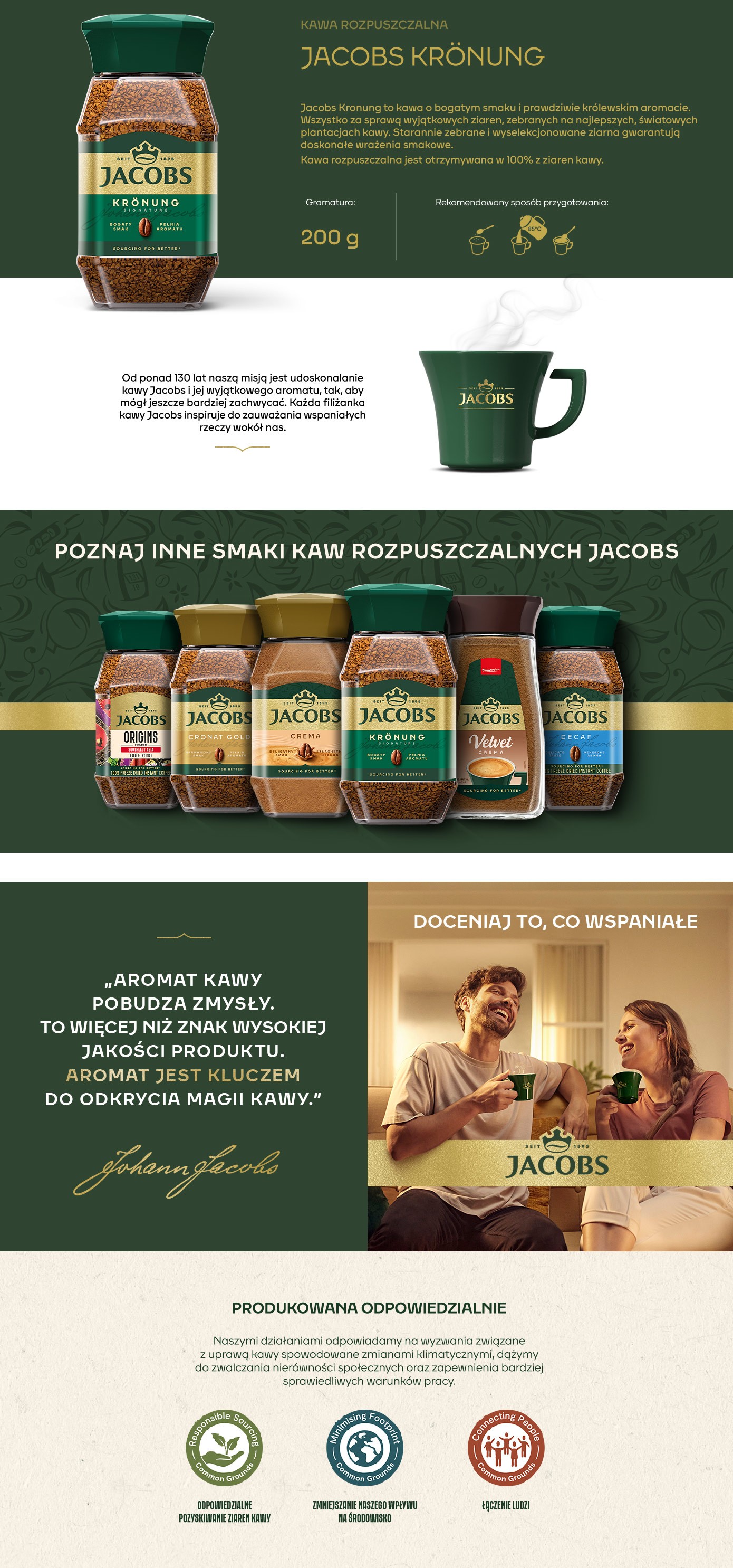 Kawa rozpuszczalna, Jacobs Kronung, 200g